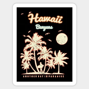 Banyans Hawaii beach Sticker
